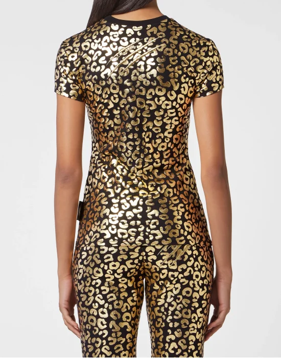 T-shirt Round Neck SS Leopard