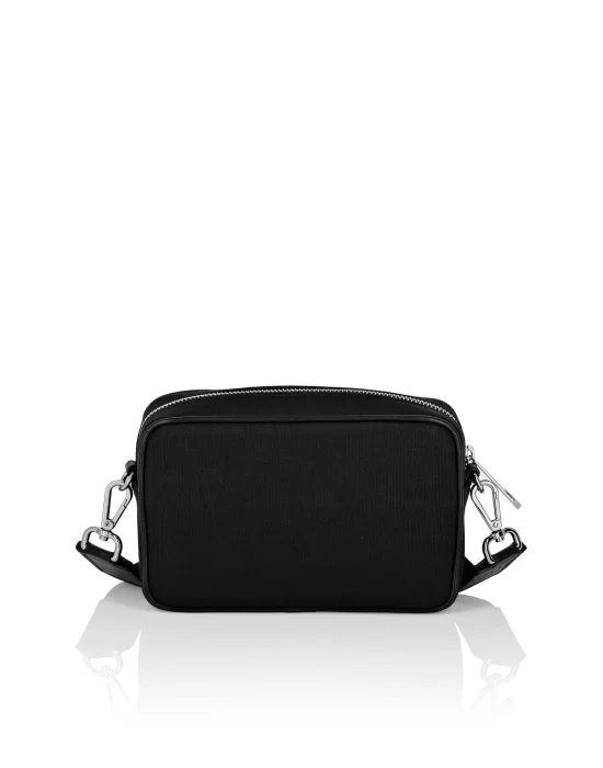 Croco Effect Canvas Cross Body