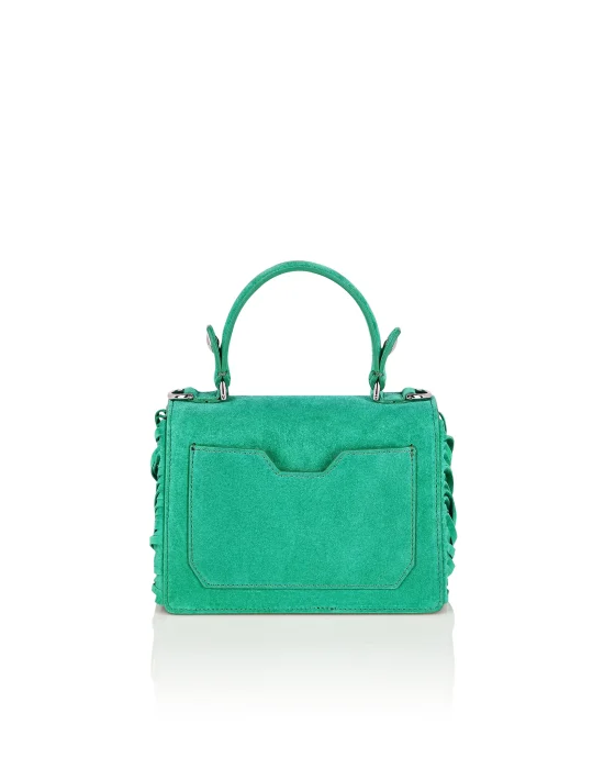 Small Suede Handle Bag Superheroine