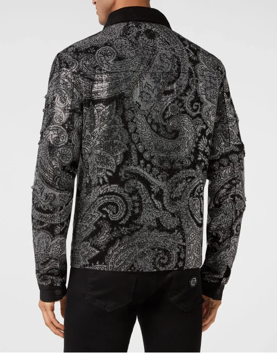 Denim Jacket Paisley Stones