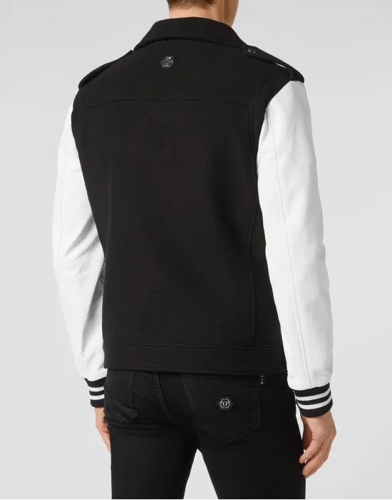 Wool and Leather Biker
