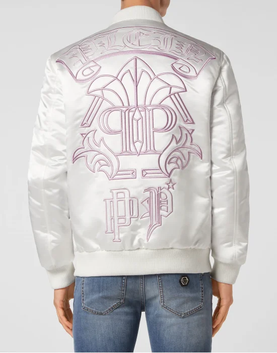 Satin Bomber Gothic Banner