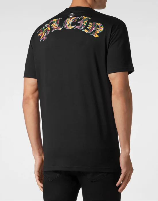 T-shirt Round Neck SS Paisley Teddy Bear