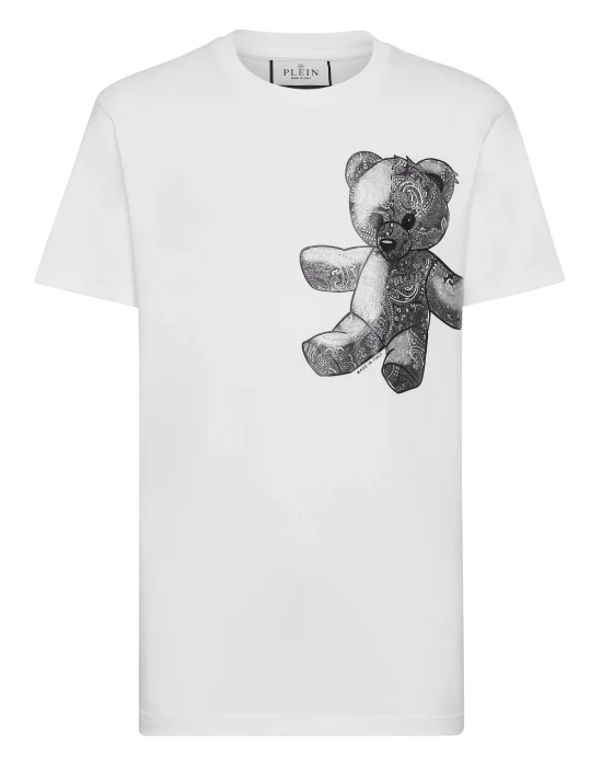 T-shirt Round Neck SS Paisley Teddy Bear