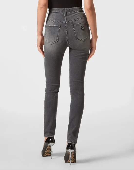 Denim Trousers Super High Waist Jegging