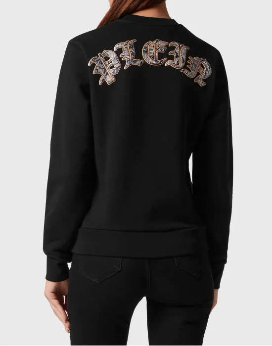Sweatshirt Paisley Strass