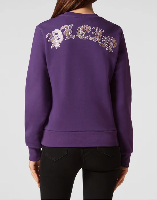 Sweatshirt Paisley Strass