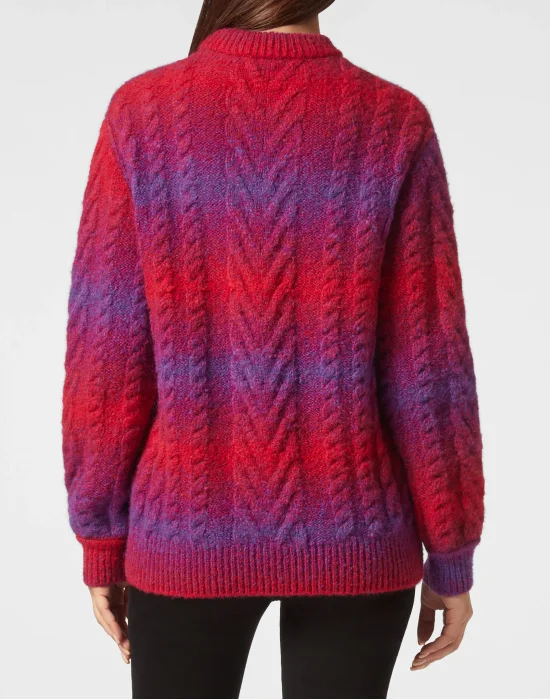 Wool Knit Pullover Round Neck LS Skull&Bones