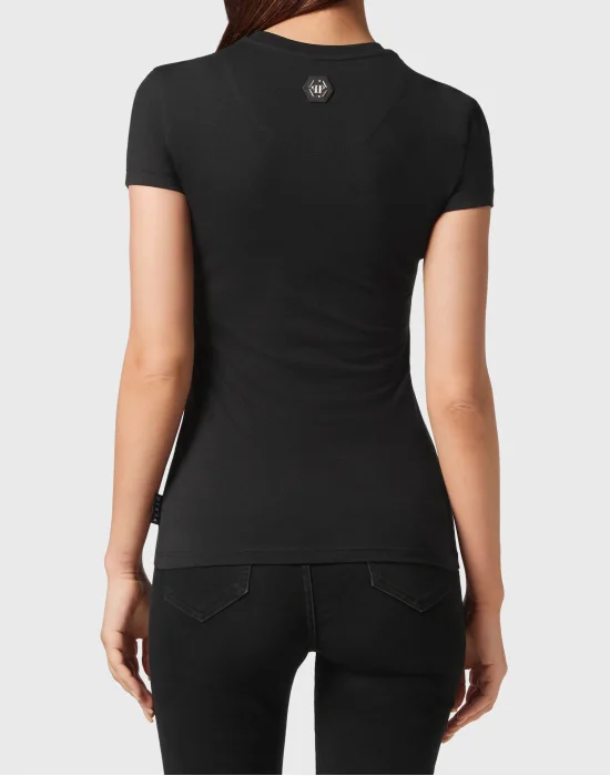 T-shirt Round Neck Sexy Pure Fit Paisley Skull