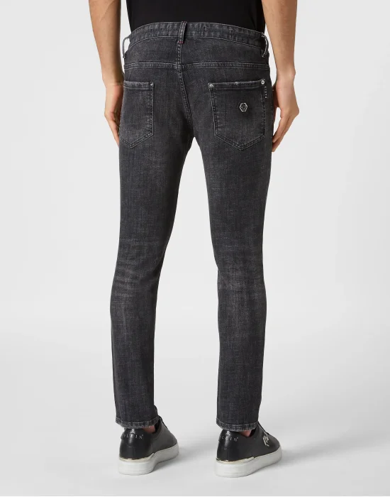 Denim Skinny Basic Trousers