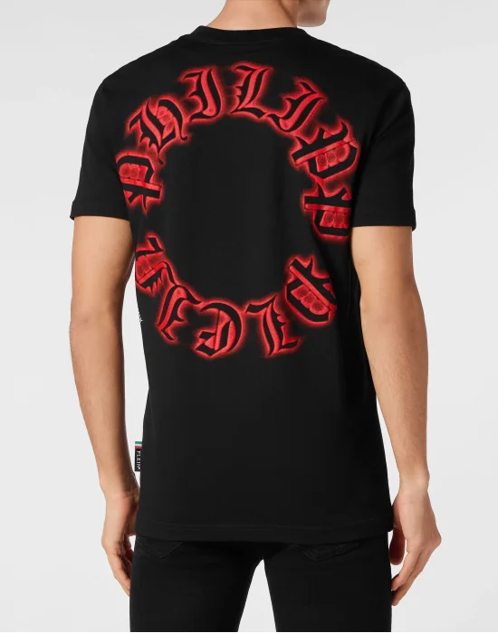 T-shirt V-Neck SS Gothic Plein