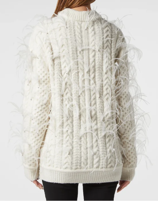 Merino Wool Pullover LS Skull