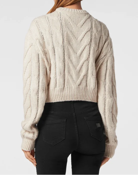 Wool Blend Pullover Round Neck LS Tattoo