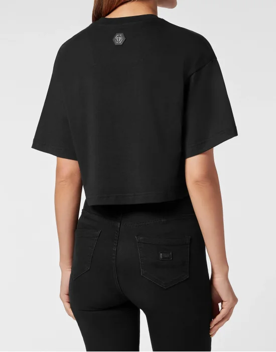 Cropped T-shirt Skull