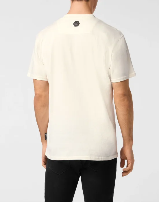 Printed Round Neck T-Shirt Hexagon