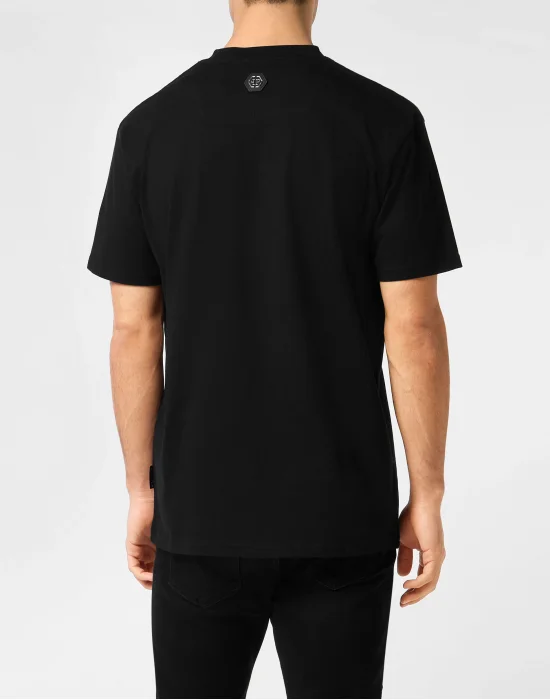 Printed Round Neck T-Shirt Hexagon