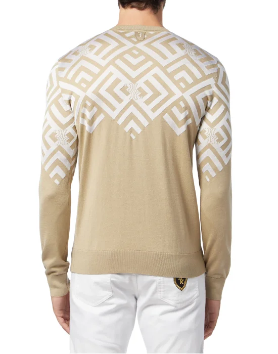 Pullover Round Neck LS Double B
