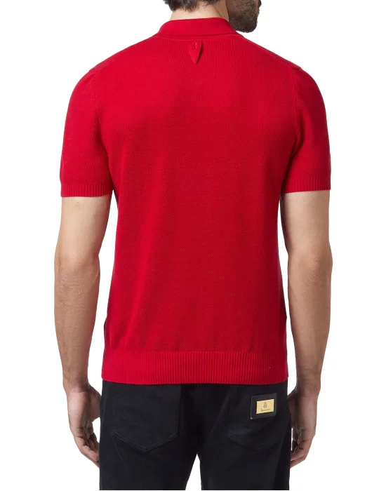 Pullover zip mock SS Crest