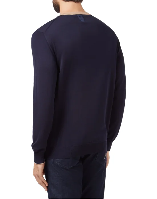 Pullover Round Neck LS Double B