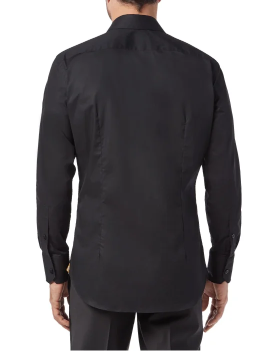 Shirt Silver Cut LS/Milano Crest