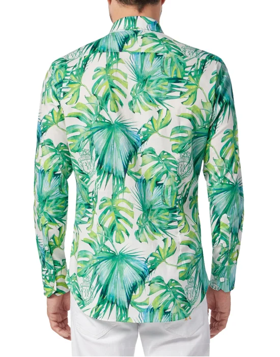 Shirt Gold Cut LS/Milano Palms