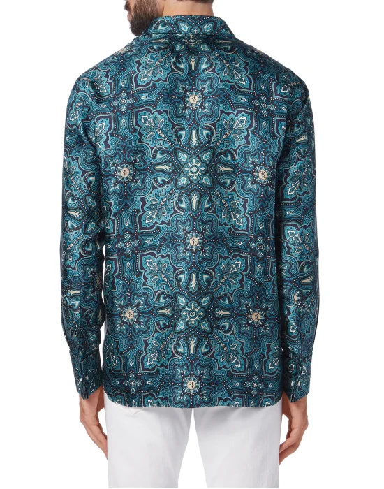 Shirt Gold Cut LS/Milano Paisley
