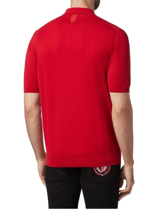 Pullover zip mock SS Crest