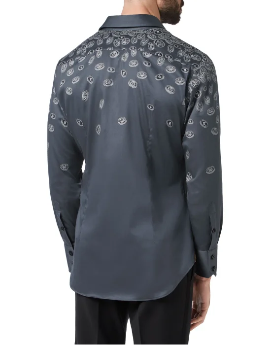 Shirt Silver Cut LS/Milano Gold
