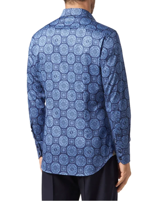 Shirt Silver Cut LS/Milano Paisley