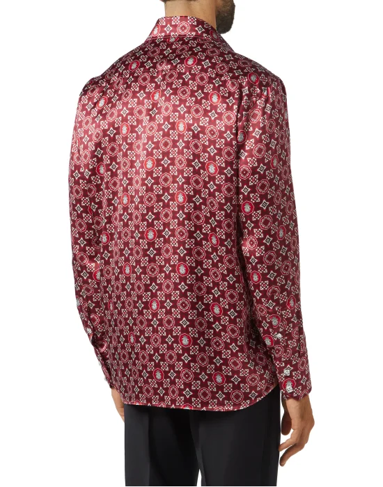 Shirt Gold Cut LS/Flavio Geometric