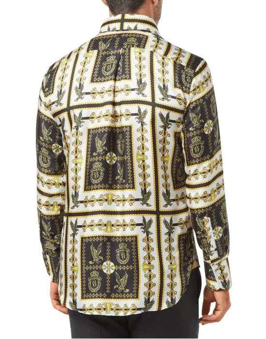 Silk Shirt Silver Cut LS/Flavio Falcon
