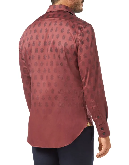 Shirt Silver Cut LS/Milano All over Crest
