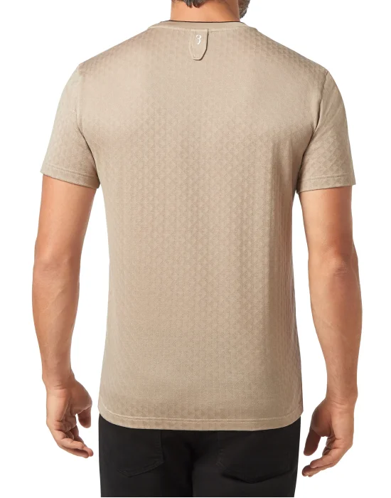 T-shirt Round Neck SS Jacquard Double B