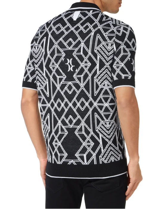 Cotton & Lino Zipped Polo Shirt SS