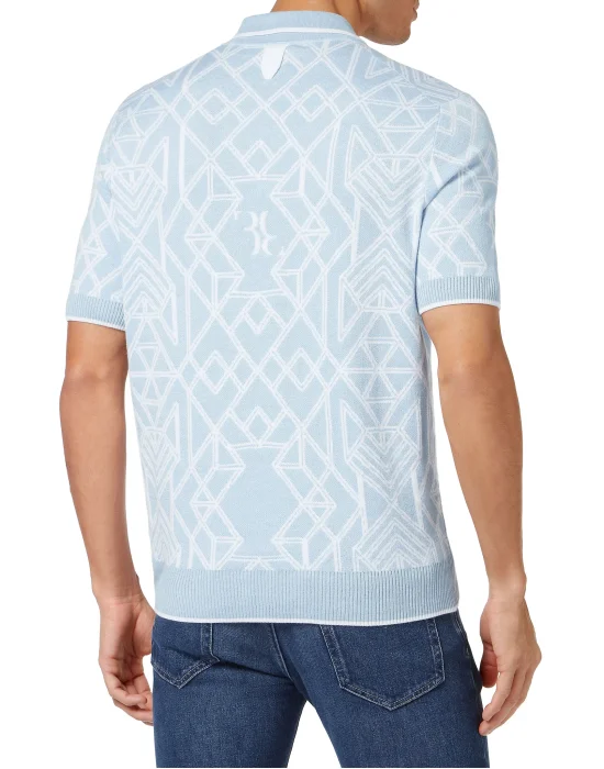 Cotton & Lino Zipped Polo Shirt SS