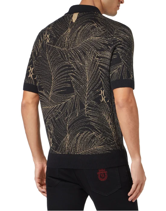 Silk & Lino Zipped Polo Shirt SS
