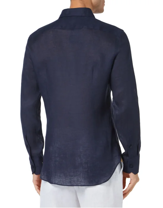 Linen Shirt Silver Cut LS