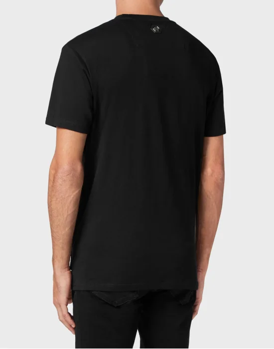 T-shirt Round Neck SS Spray Effect Print Philipp Plein TM