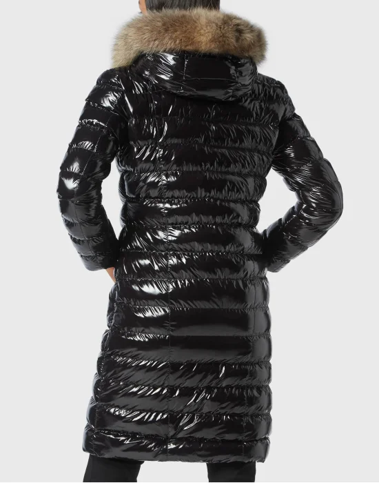 Nylon Long Down Jacket