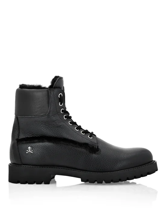Leather Boots with shearling inside The Hunter