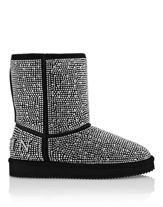 Mid Flat Boots Stones