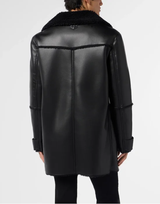 Long Eco Shearling Jacket