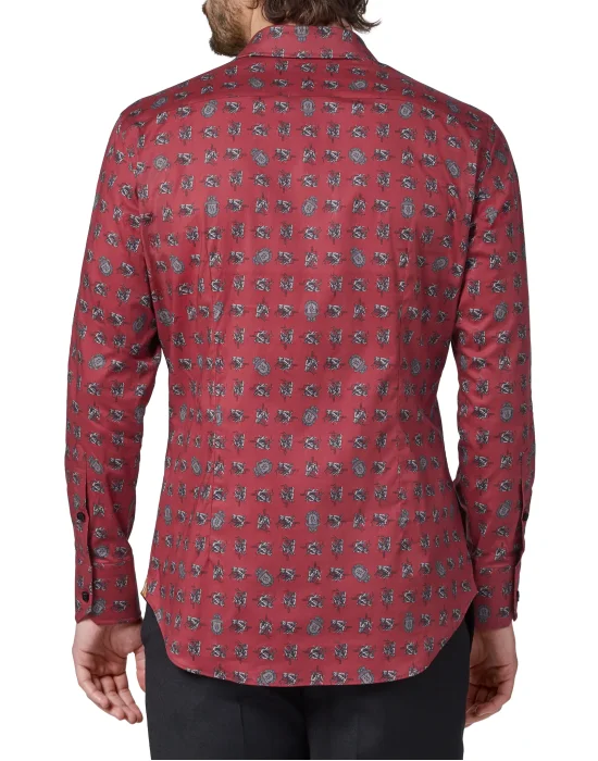 Shirt Silver Cut LS/Milano Horses