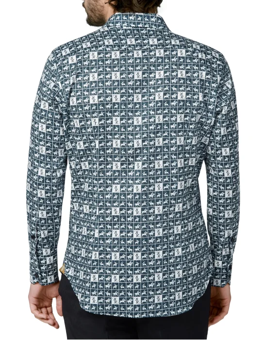 Shirt Silver Cut LS/Milano Horses