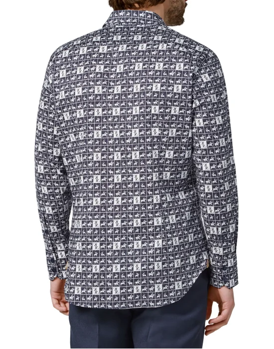 Shirt Silver Cut LS/Milano Horses