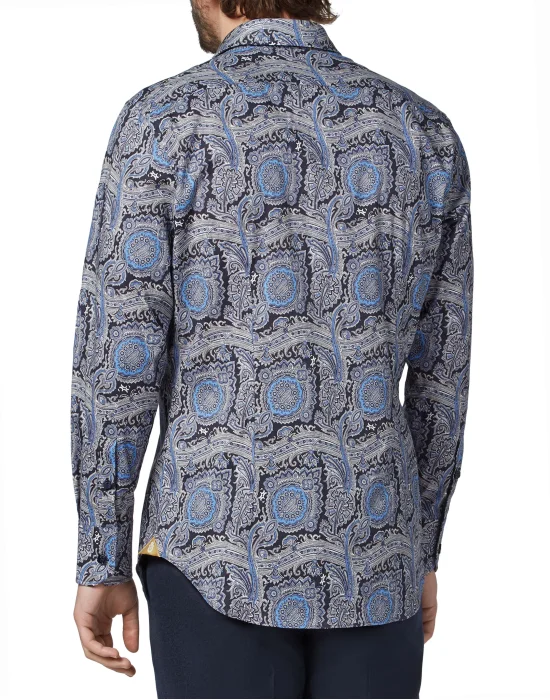 Shirt Silver Cut LS/Milano Paisley