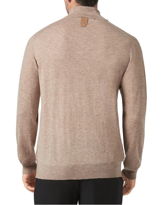 Pullover zip mock Crest