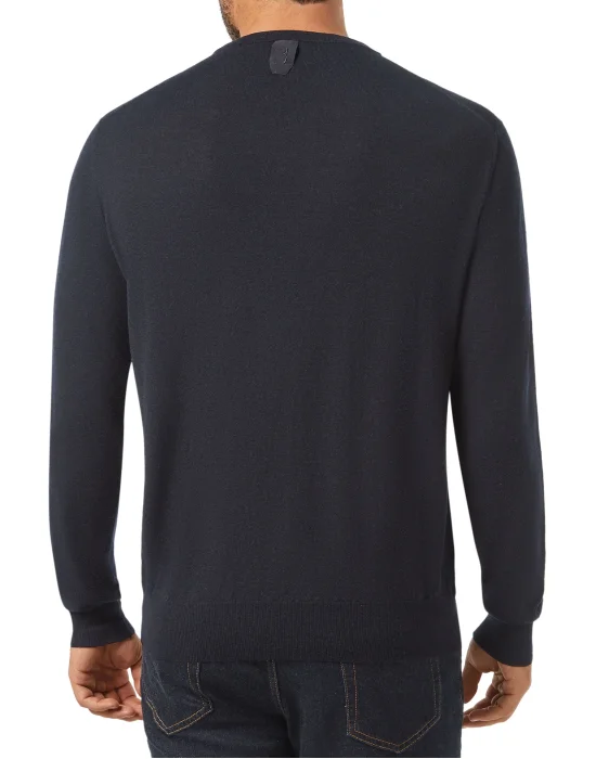 Pullover Round Neck LS Crest