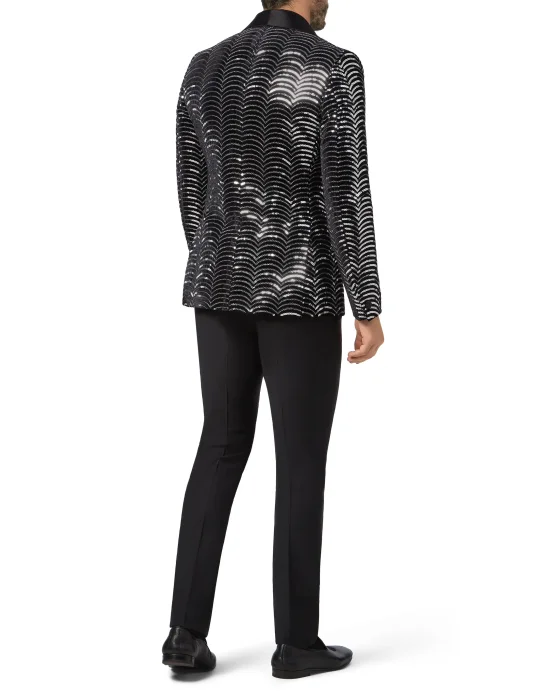 Blazer Super Slim Fit Paillettes