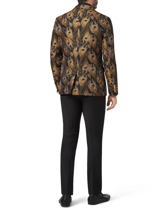 Blazer Super Slim Fit Jacquard Feathers